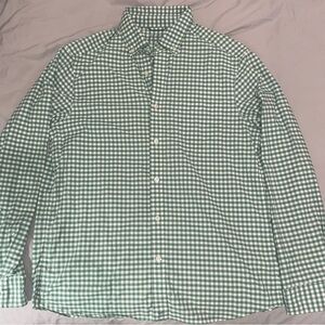 Vineyard Vines Men's Green Checkered Shirt